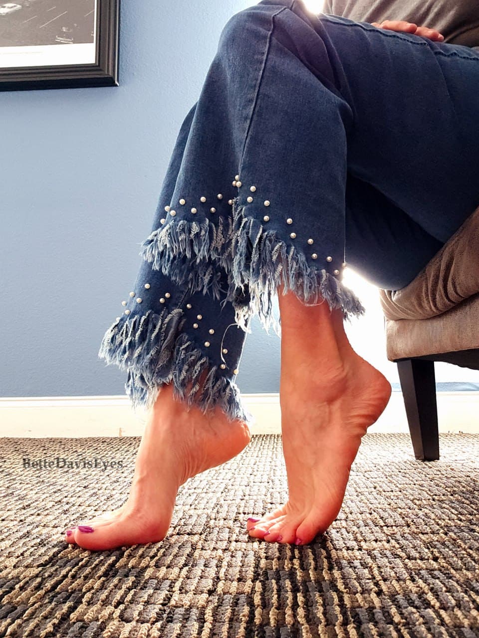 Barefoot in Blue